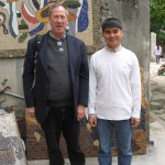 25 Mr Tan in front of his mosaic