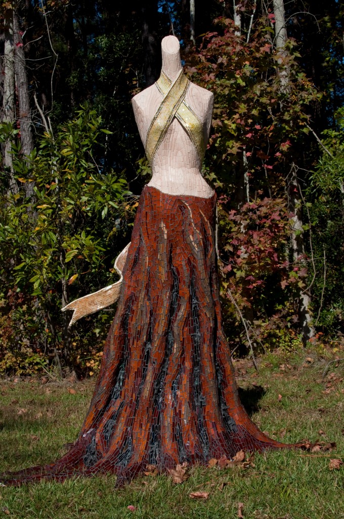 2012 MAI Kinsey Innovation in Mosaics 2012: I Tied a Yellow Ribbon by Sally Kinsey