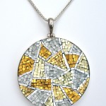 Gold "Mosaic" Pendant by Margo Anton Gold "Mosaic" Pendant by Margo Anton