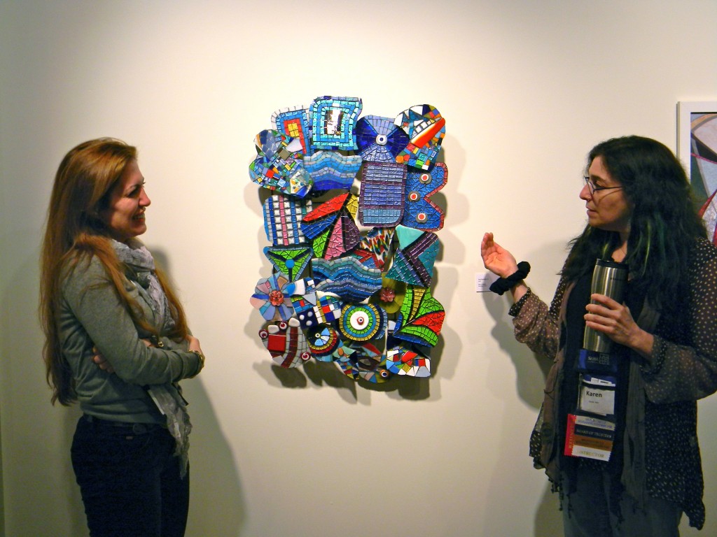 "Hullabaloo 1" by Banu Cevikel (left) with Karen Ami "Hullabaloo 1" by Banu Cevikel (left) with Karen Ami
